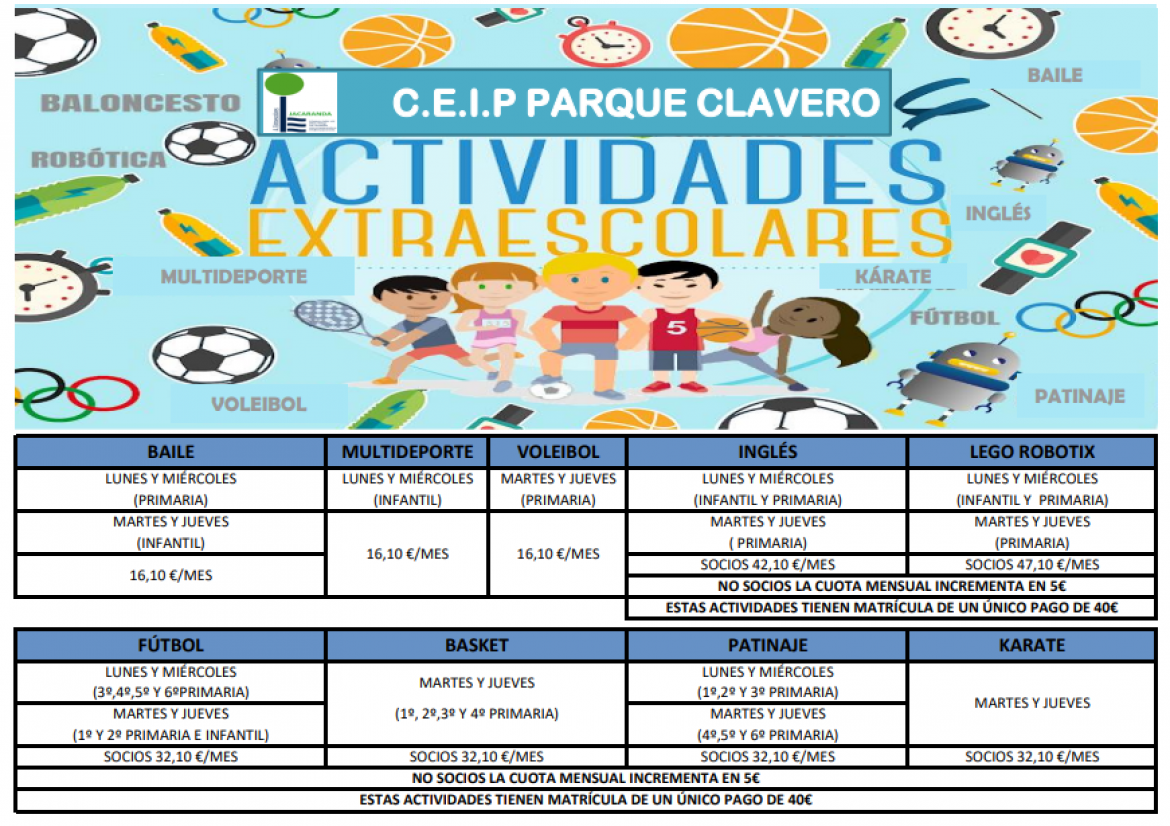 Actividades extraescolares 21/22