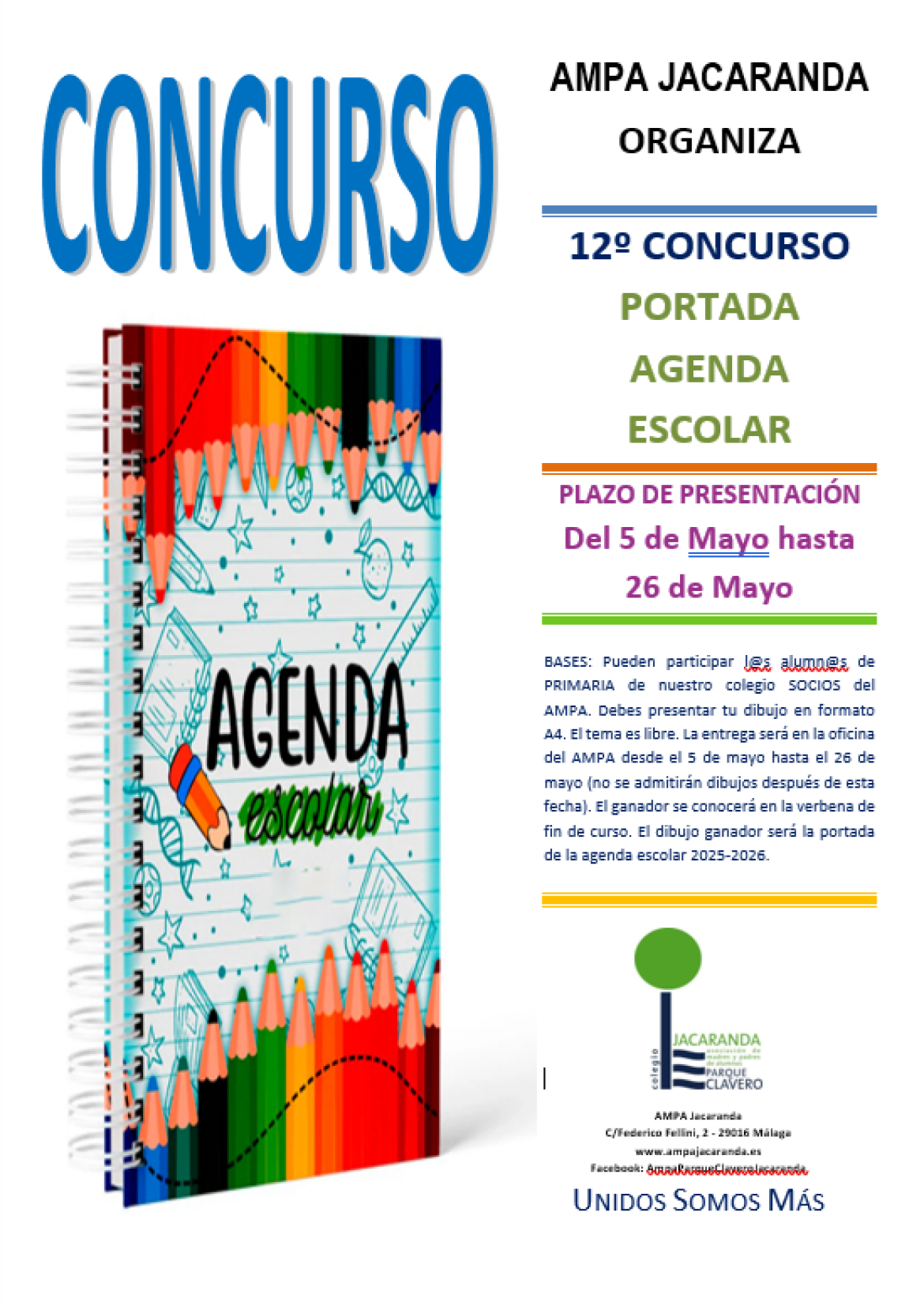 Concurso de agenda escolar 2025-2026