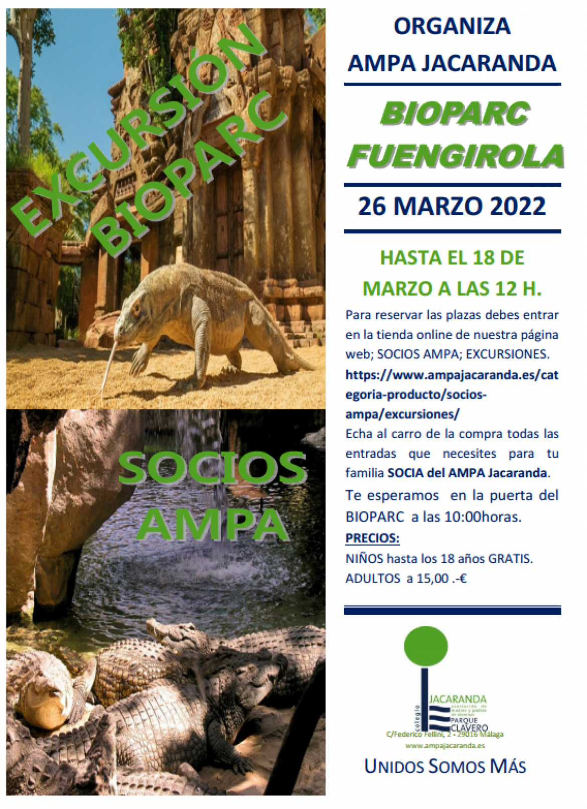 Excursión socios a Bioparc