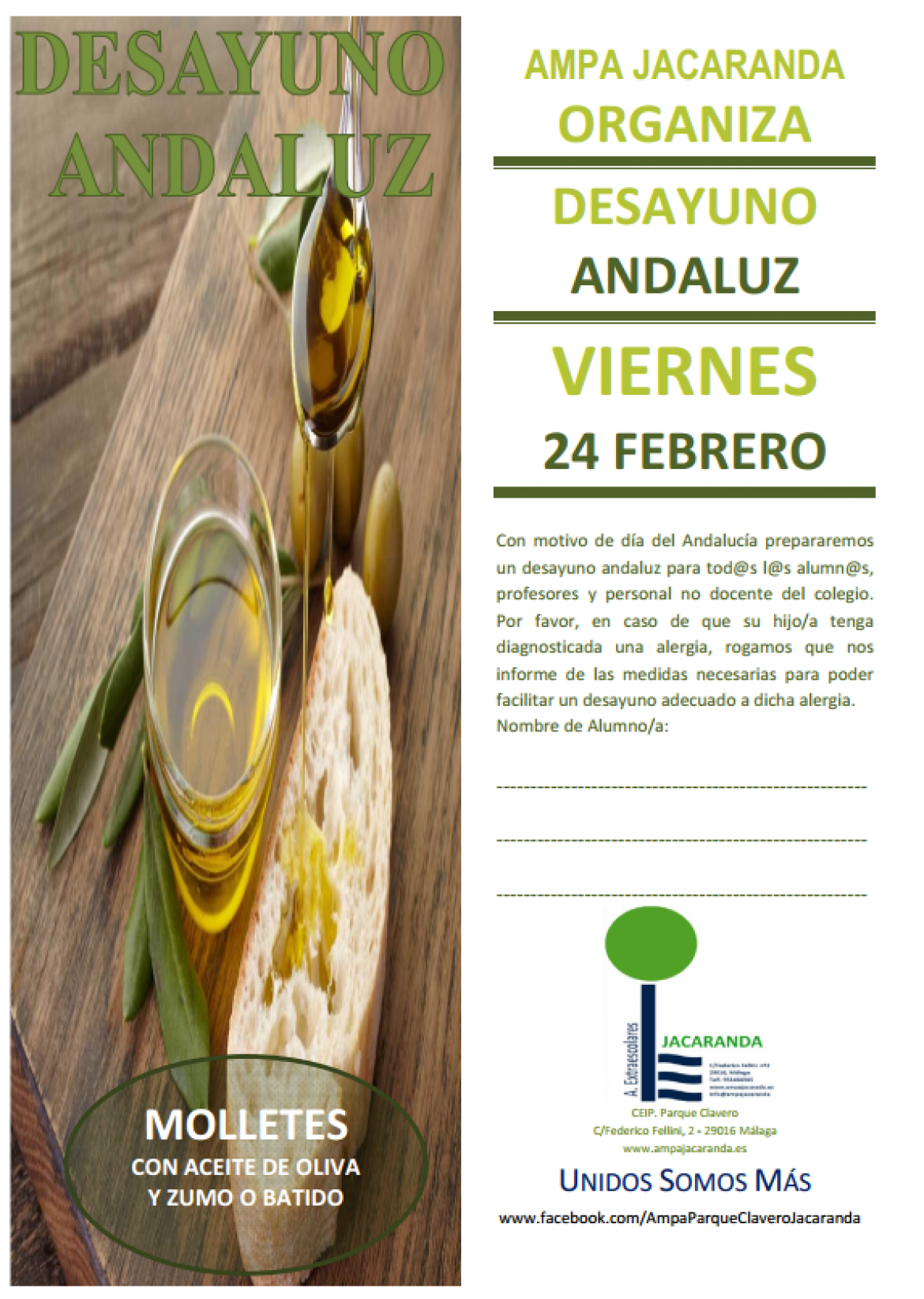 Desayuno Andaluz 24 febrero